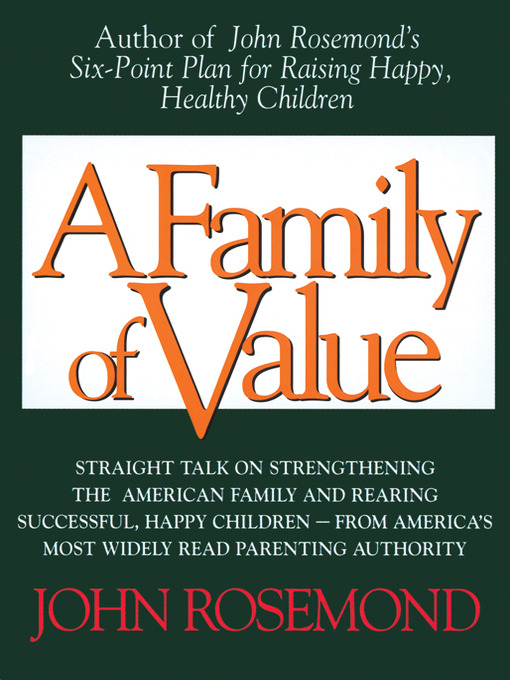 Title details for A Family of Value by John Rosemond - Available